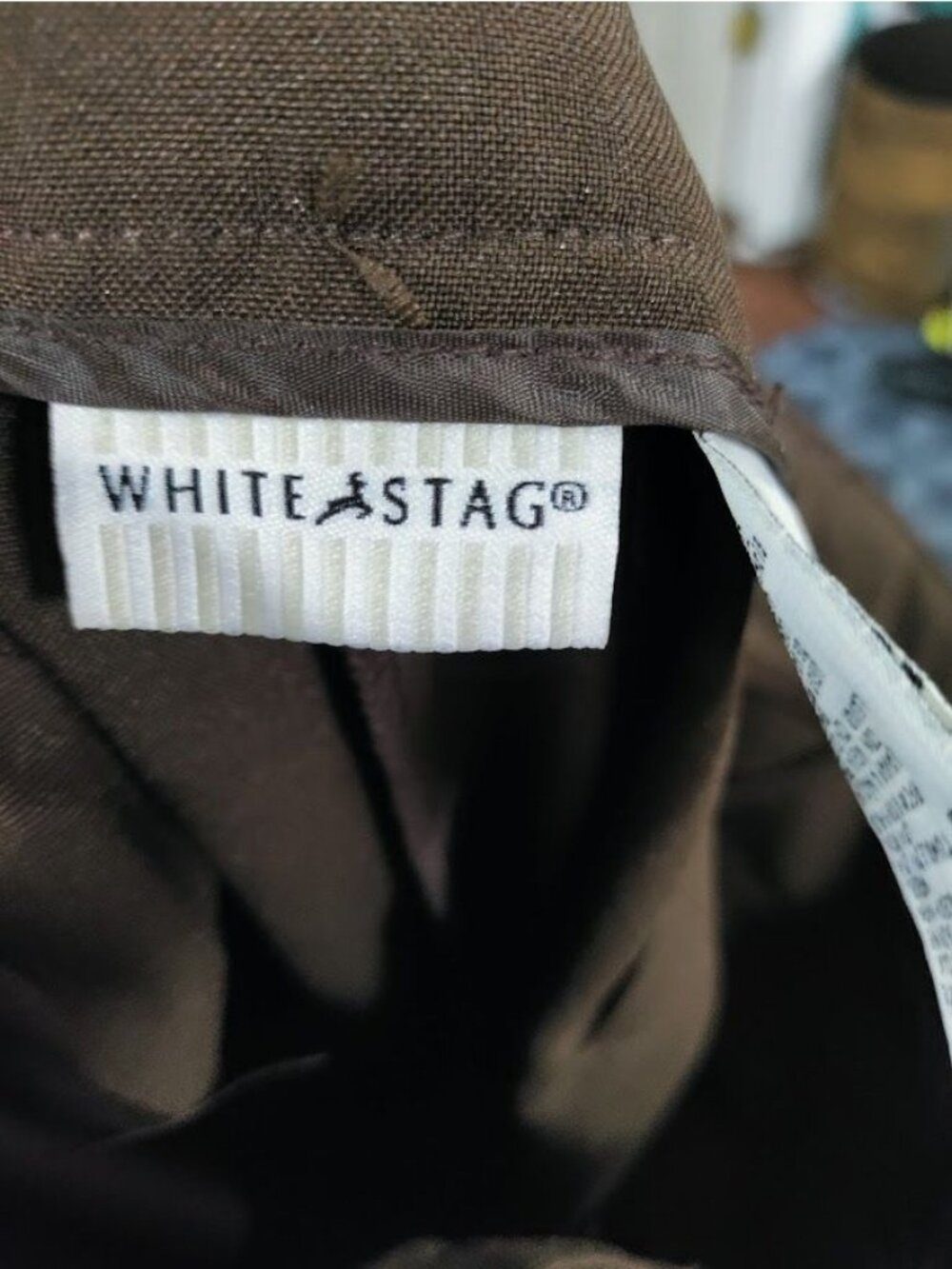 White Stag Brown Straight Leg Dress Pants Size 12 Lagenlook Preppy - Picture 6 of 13